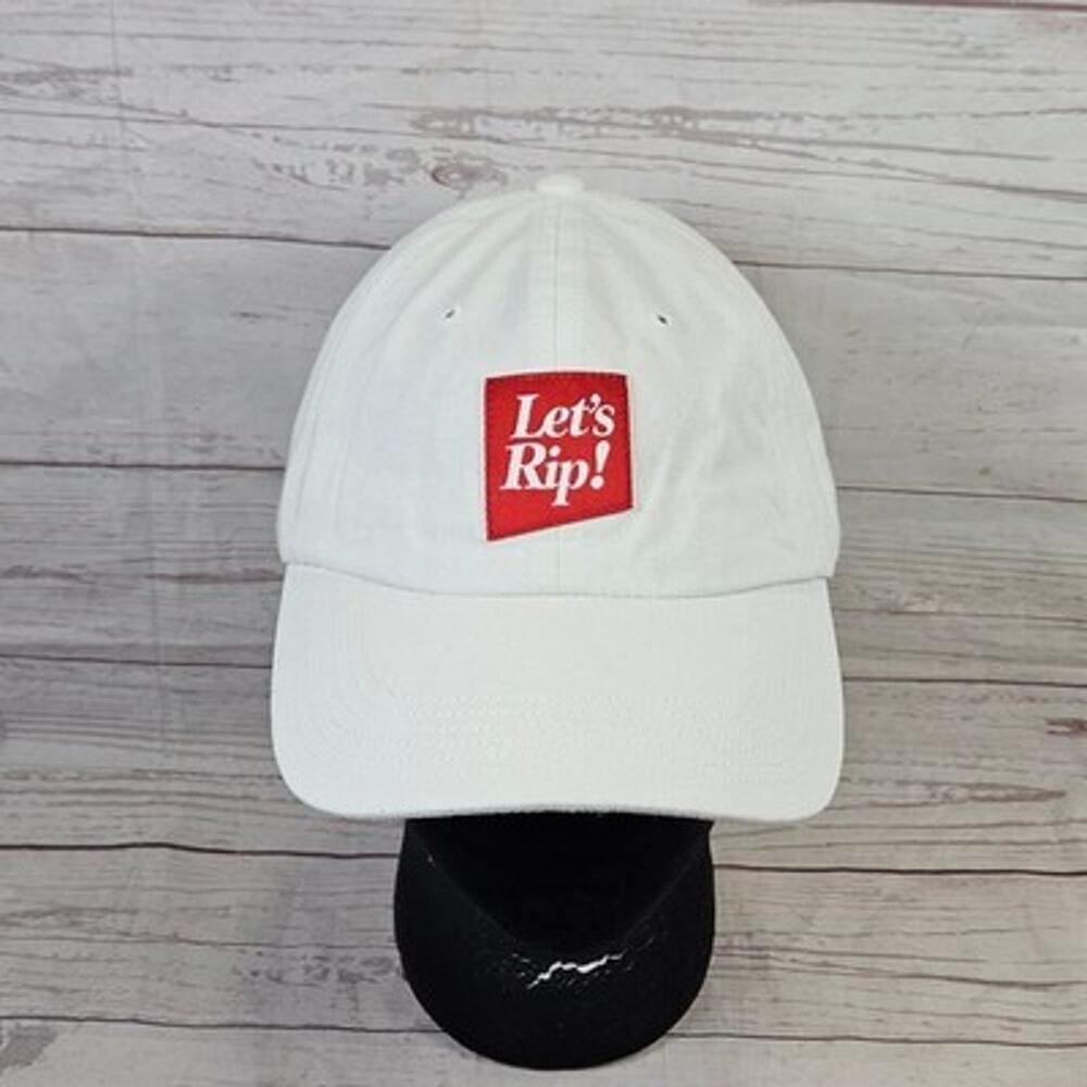 10 Barrel Brewing Let's Rip Richardson Dad Hat Cap Adjustable Strapback White